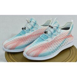 Propet Travelbound Women's Shoes Size 9.5 Wide 4E  White/ Peach Slide Sneaker